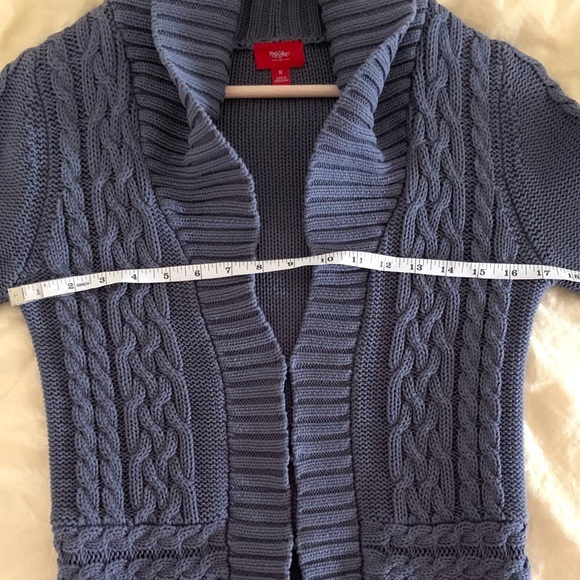 Mossimo Knitted Cardigan 100% Cotton Size Medium Slate Gray / Women’s Cardigan. - Picture 9 of 17